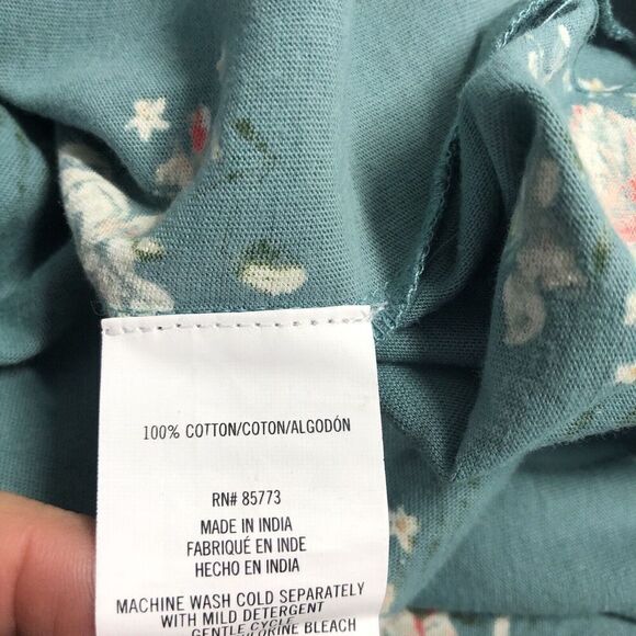 O'Neill Dress Womens 2X Green Floral Ruffle Kole Strapless Off Shoulder Maxi - Picture 12 of 13